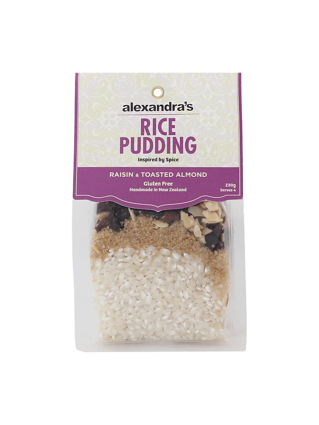 Raisin and Toasted Almond Rice Pudding