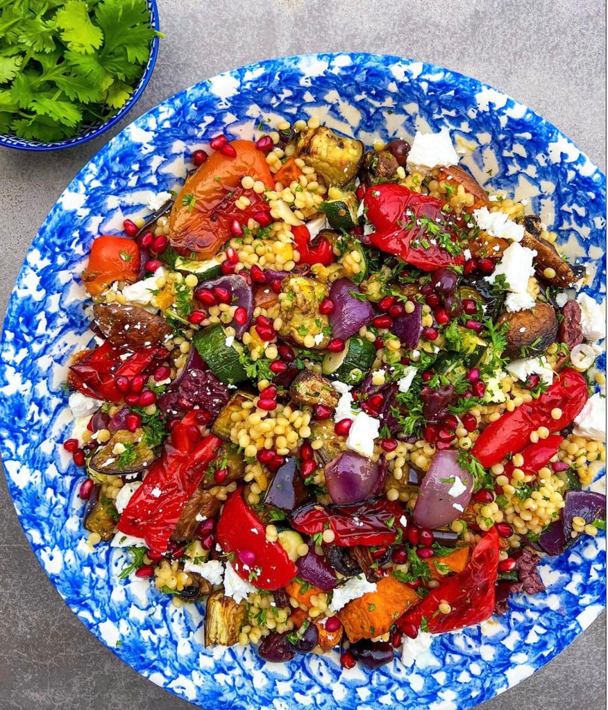 Easy Roast Veggie Couscous Salad - miss_pollys_kitchen