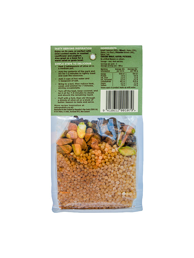 Date and Pistachio Moroccan Couscous