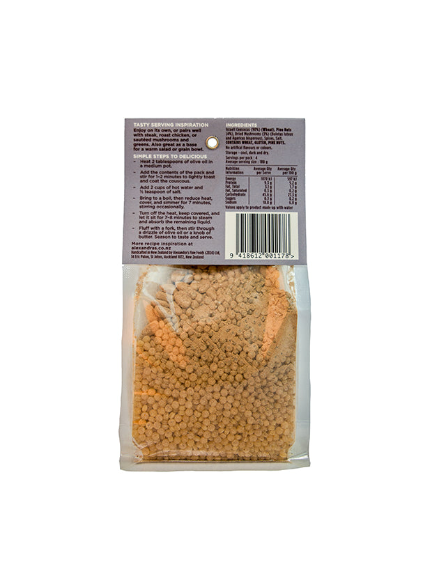 Mushroom and Pinenut Moroccan Couscous