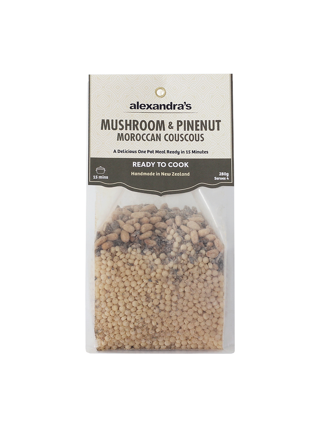 Mushroom and Pinenut Moroccan Couscous